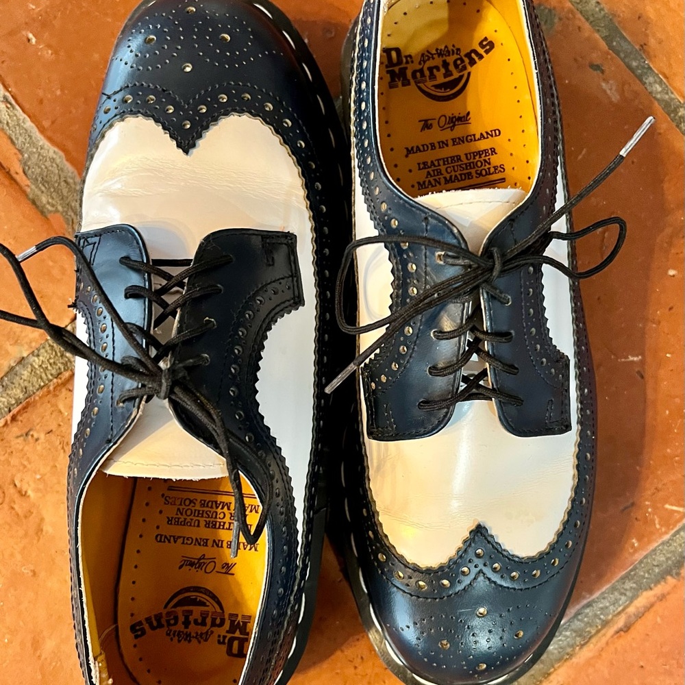 Dr Marten shoes.  Black/White. Perfect condition.